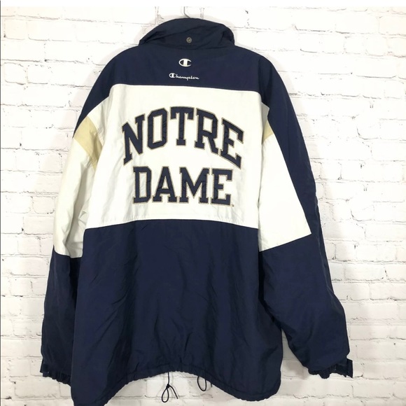 Champion Other - Vtg Notre Dame Fighting Irish Champion Football Winter Parka Jacket Coat XXL
